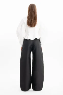 New Marques ' Almeida FRILL HEM SWEATSHIRT WHITE