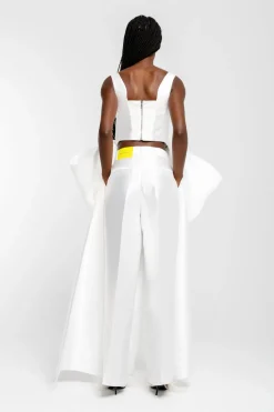 Best Marques ' Almeida FRONT BOW TOP WHITE