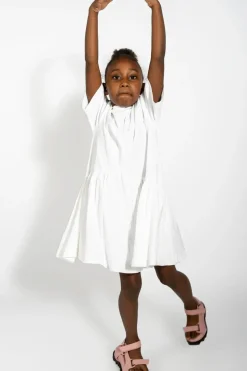 Clearance Marques ' Almeida GATHERED JERSEY T-SHIRT DRESS WHITE