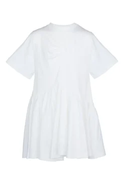 Clearance Marques ' Almeida GATHERED JERSEY T-SHIRT DRESS WHITE