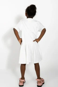 Clearance Marques ' Almeida GATHERED JERSEY T-SHIRT DRESS WHITE