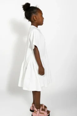 Clearance Marques ' Almeida GATHERED JERSEY T-SHIRT DRESS WHITE