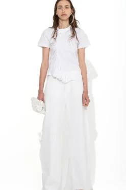 Hot Marques ' Almeida GATHERED T-SHIRT WHITE