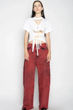 Outlet Marques ' Almeida KNOT T-SHIRT WHITE