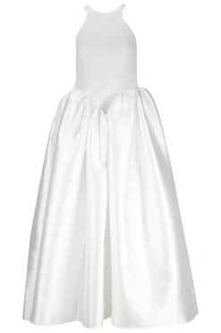 Outlet Marques ' Almeida LONG DRESS WITH FULL SKIRT WHITE