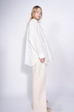 Hot Marques ' Almeida PATCHWORK DECONSTRUCTED SHIRT WHITE