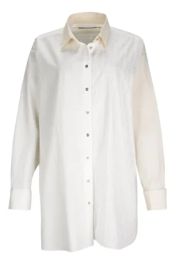 Outlet Marques ' Almeida PATCHWORK XXL SHIRT WHITE