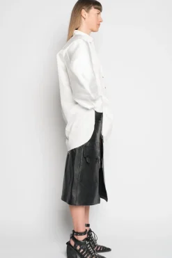Discount Marques ' Almeida SHIRT WITH BOMBER SLEEVE WHITE