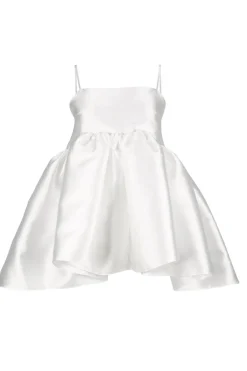 Clearance Marques ' Almeida STRAPPY PUFF TOP WHITE