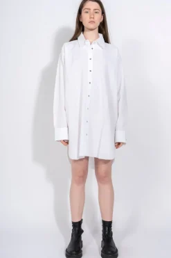 Sale Marques ' Almeida TEXTURED XXL SHIRT WHITE