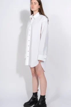 Sale Marques ' Almeida TEXTURED XXL SHIRT WHITE