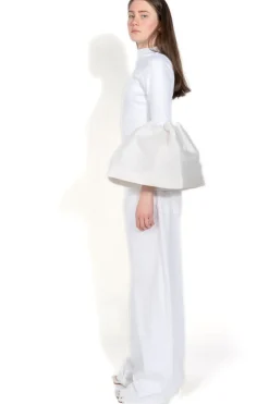 Sale Marques ' Almeida TURTLENECK PUFF SLEEVE TOP WHITE