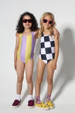Hot Marques ' Almeida YELLOW AND LILAC SWIMSUIT MULTICOLOUR