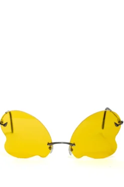Discount Marques ' Almeida BUTTERFLY SUNGLASSES YELLOW