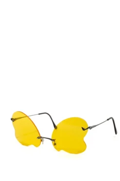 Discount Marques ' Almeida BUTTERFLY SUNGLASSES YELLOW