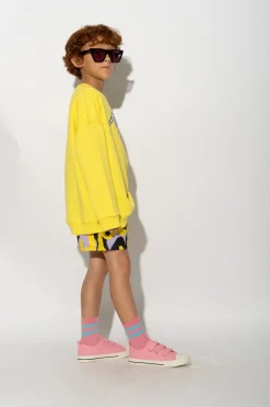 Sale Marques ' Almeida 3D GLASSES PRINT SWEATSHIRT YELLOW