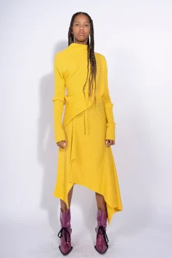 Discount Marques ' Almeida DRAPED SKIRT YELLOW
