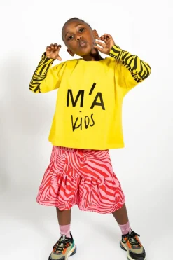 Discount Marques ' Almeida EMBROIDERED T-SHIRT YELLOW