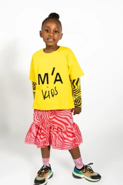 Discount Marques ' Almeida EMBROIDERED T-SHIRT YELLOW