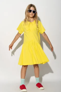 Hot Marques ' Almeida GATHERED DRESS YELLOW