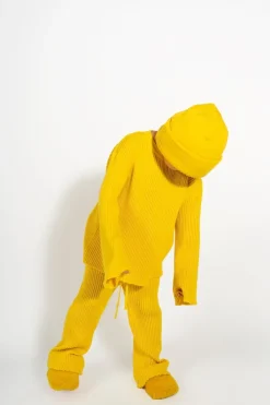 Hot Marques ' Almeida MERINO KNIT BEANIE YELLOW