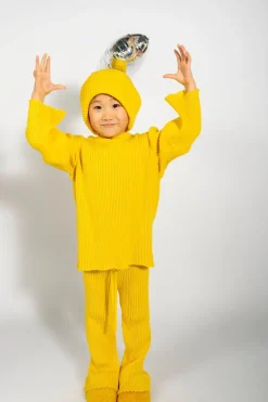 Best Marques ' Almeida MERINO KNIT TROUSERS YELLOW