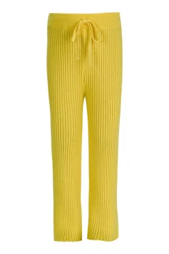 Best Marques ' Almeida MERINO KNIT TROUSERS YELLOW
