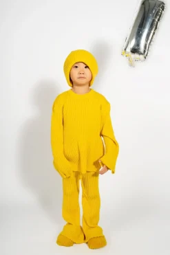 Best Marques ' Almeida MERINO KNIT TROUSERS YELLOW