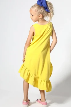 Best Marques ' Almeida SLEEVELESS FLOUNCE DRESS YELLOW