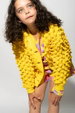 Sale Marques ' Almeida SPIKE CARDIGAN YELLOW