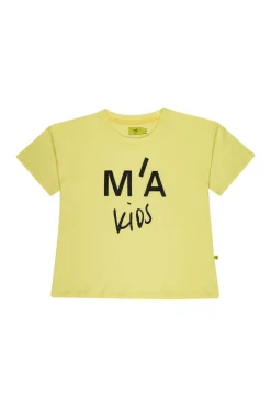 Best Marques ' Almeida T-SHIRT WITH EMBROIDERED LOGO YELLOW