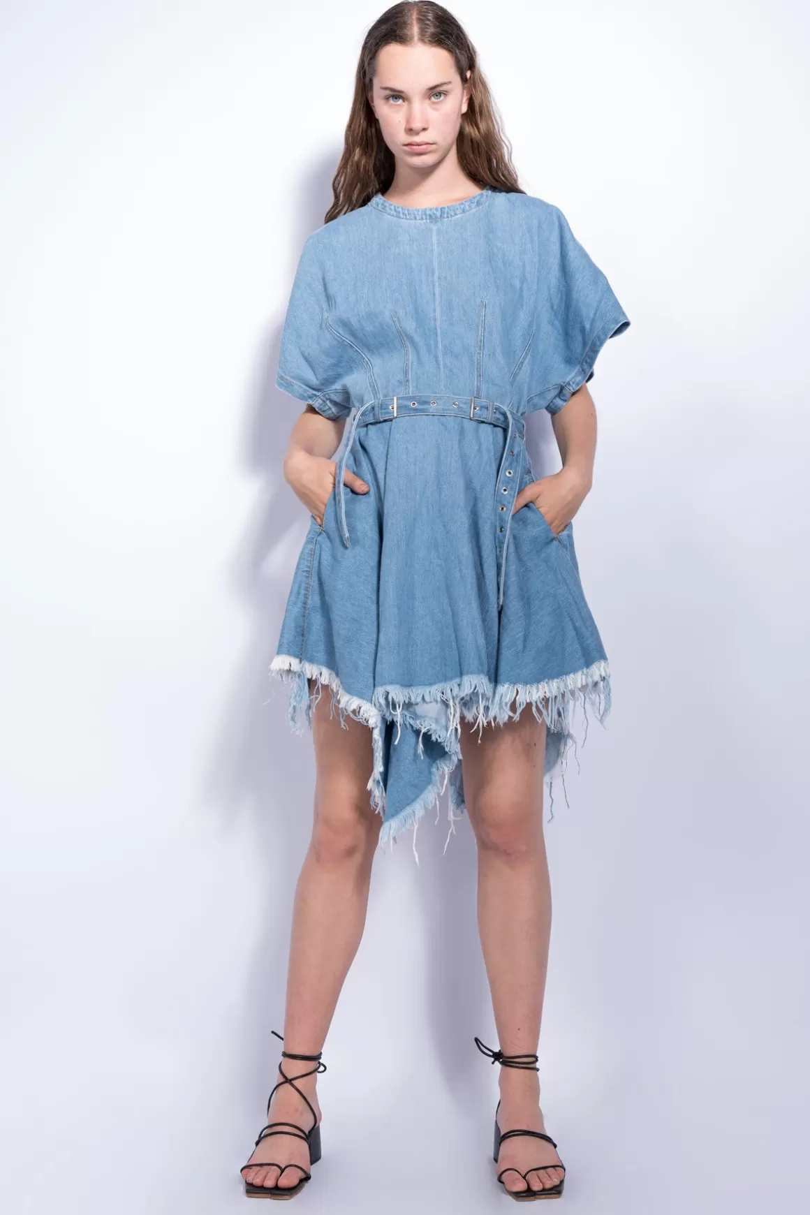 Best Sale ASYMMETRIC DENIM DRESS IN Women M’A DENIM | DRESSES