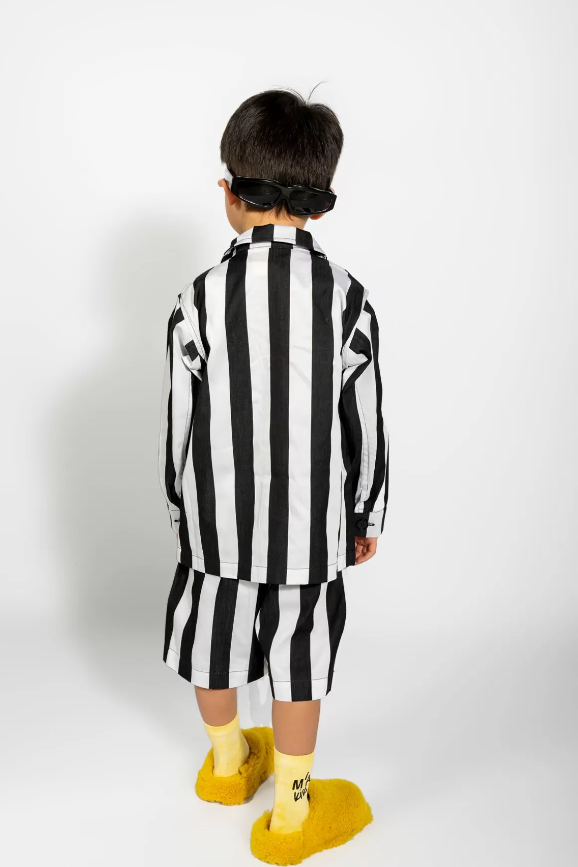 Shop BLACK AND WHITE STRIPED SHORTS Kids BOTTOMS