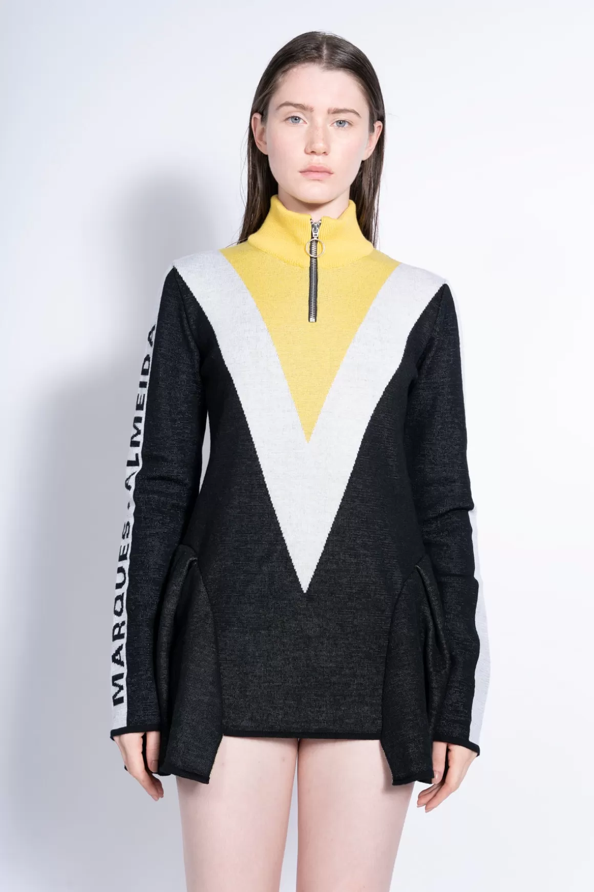 Best BLACK AND YELLOW MARQUES'ALMEIDA MERINO JUMPER Women TOPS | KNITWEAR