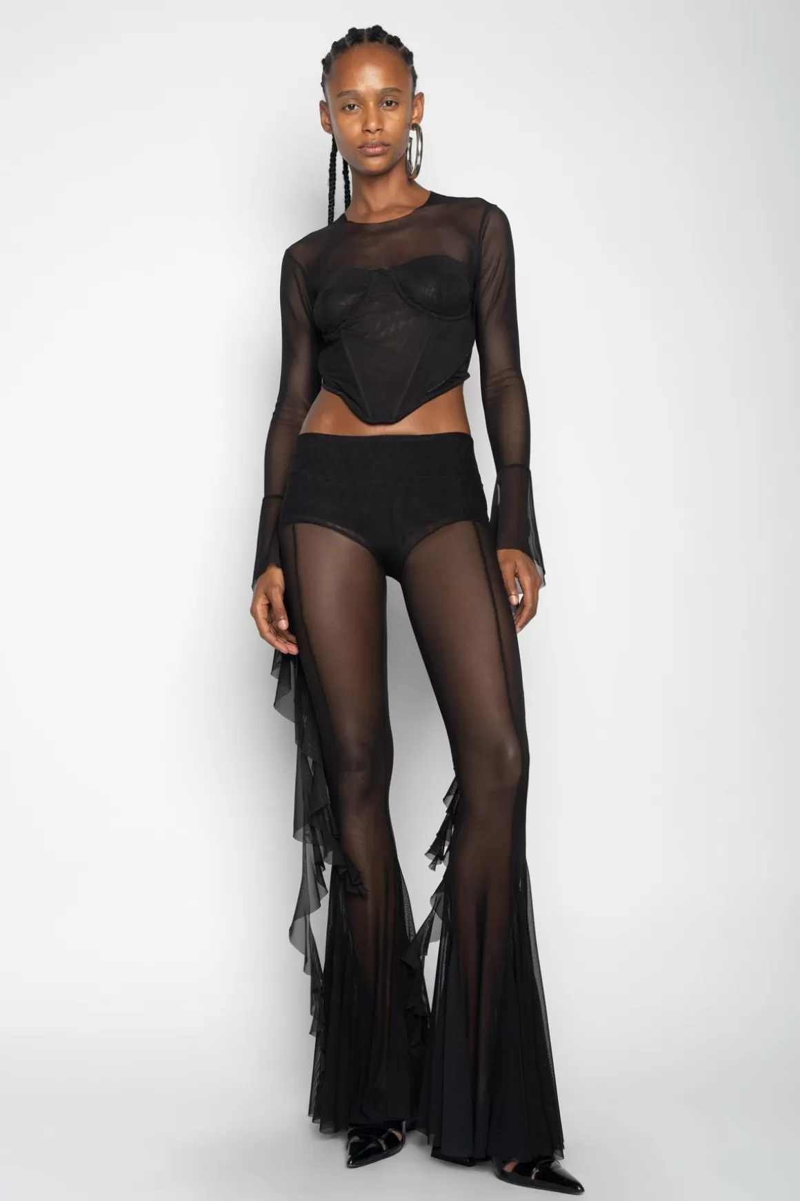 Flash Sale MESH TROUSERS Women BOTTOMS | M'A PARTY