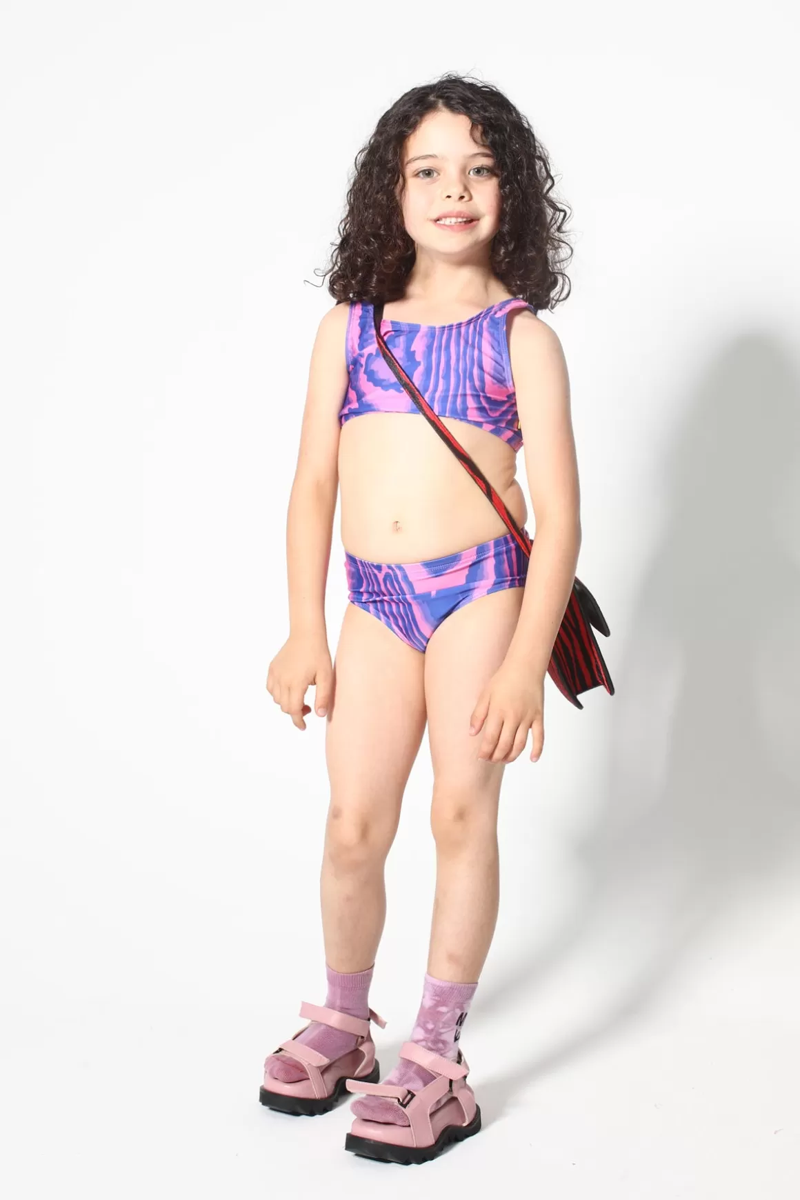 Shop BLUE AND PINK SWIMWEAR BIKINI SET Kids SWIMWEAR