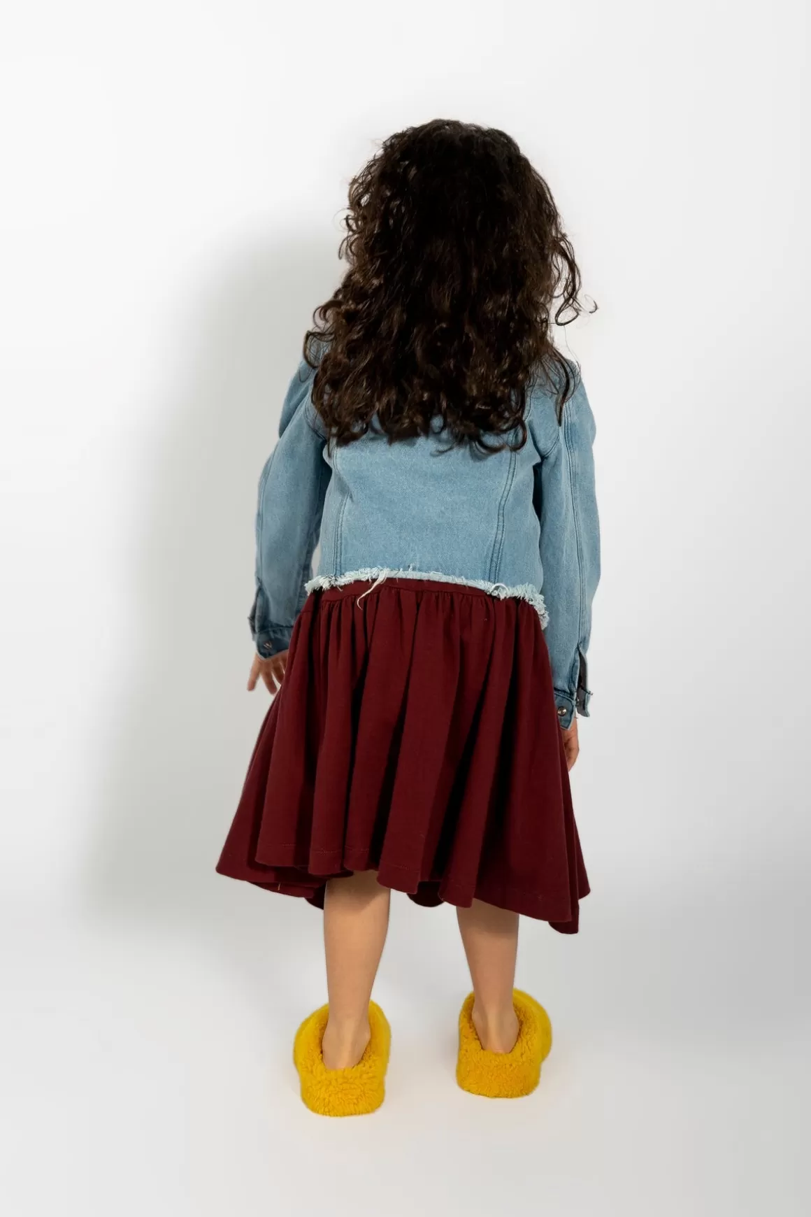 Store DENIM COLLARLESS JACKET Kids OUTERWEAR