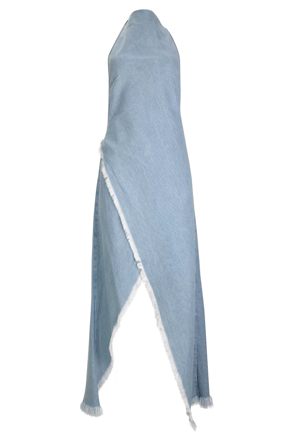 Cheap DENIM HALTERNECK LONG DRESS Women DRESSES | M’A DENIM