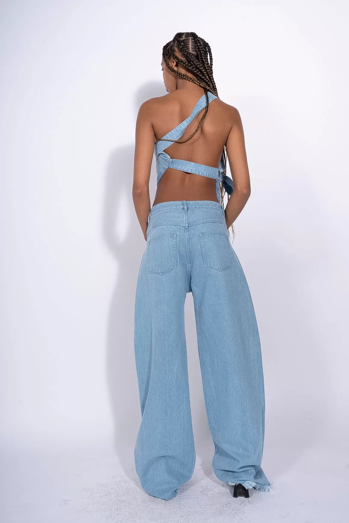 Flash Sale DENIM PATCH POCKET BOYFRIEND TROUSERS Women BOTTOMS | M’A DENIM