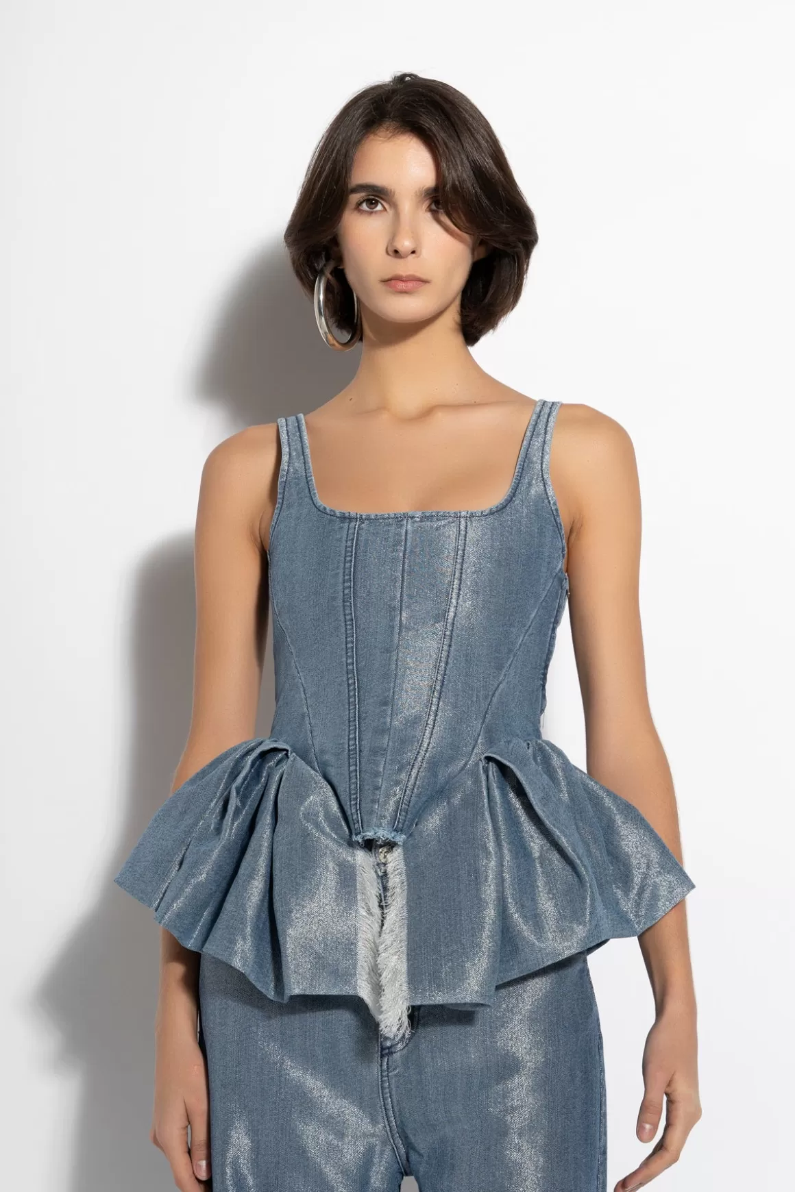 Shop LUREX FITTED CORSET Women TOPS | M’A DENIM