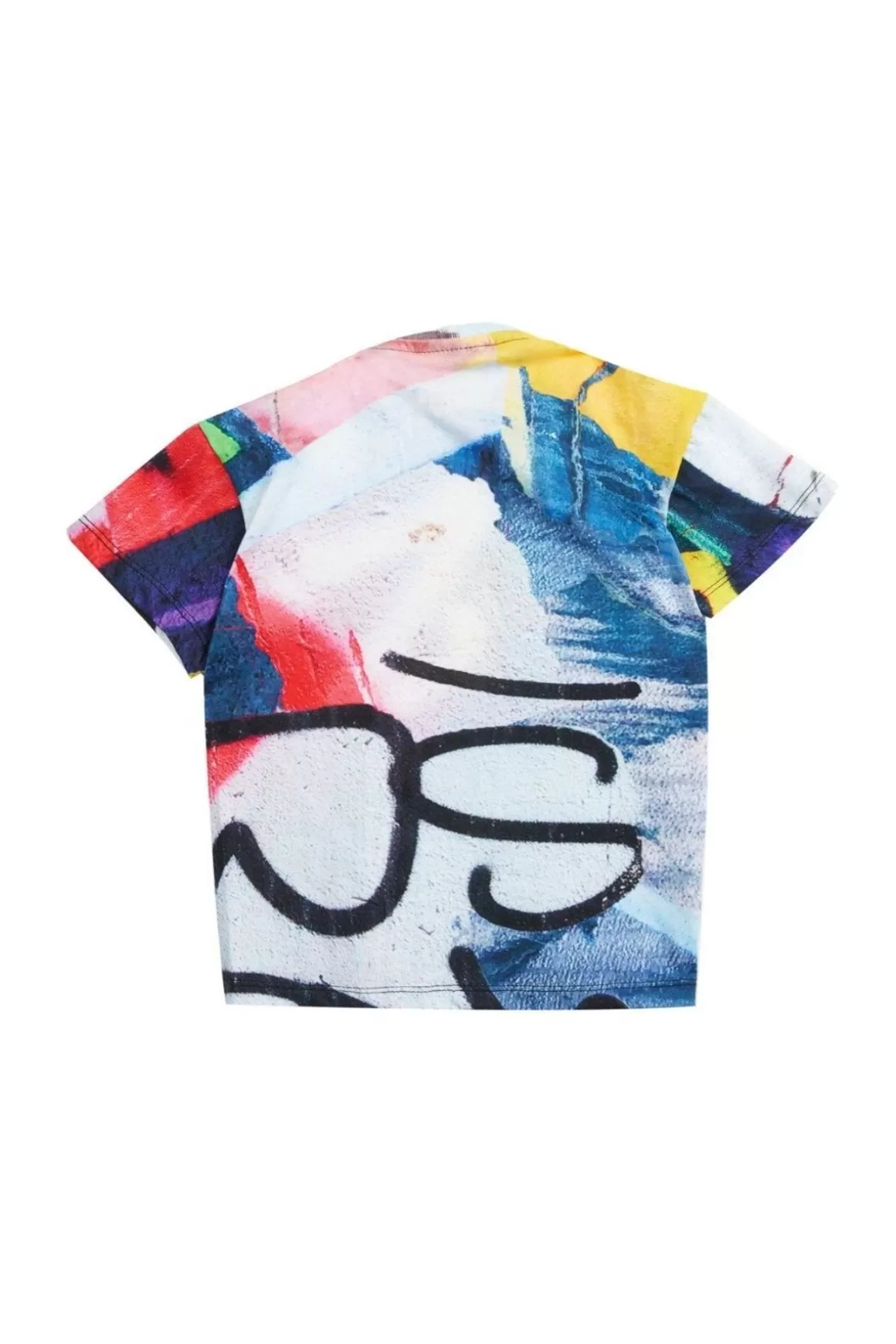 Outlet BRIGHT PRINT DRAPED HEM T-SHIRT Kids TOPS | JERSEY