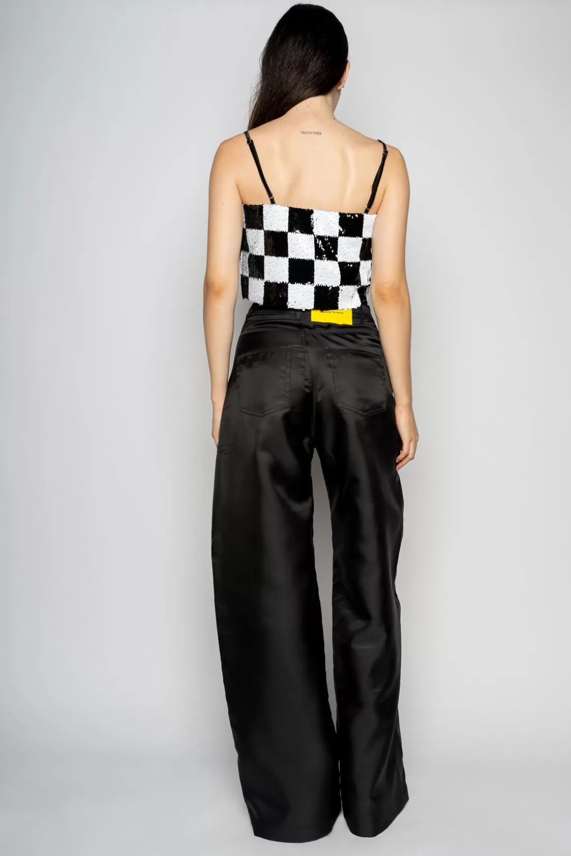 Flash Sale CHECKED SEQUINS CROP TOP Women TOPS | M'A PARTY