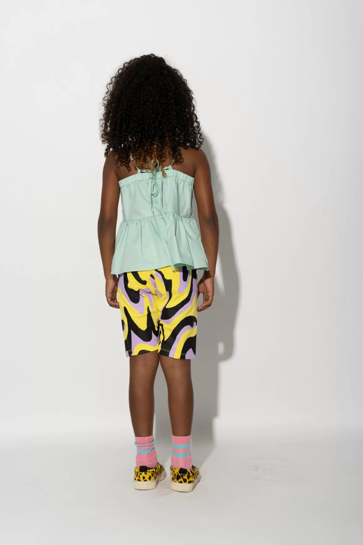 Shop DARK WAVY PRINT BIKER SHORTS Kids BOTTOMS | JERSEY