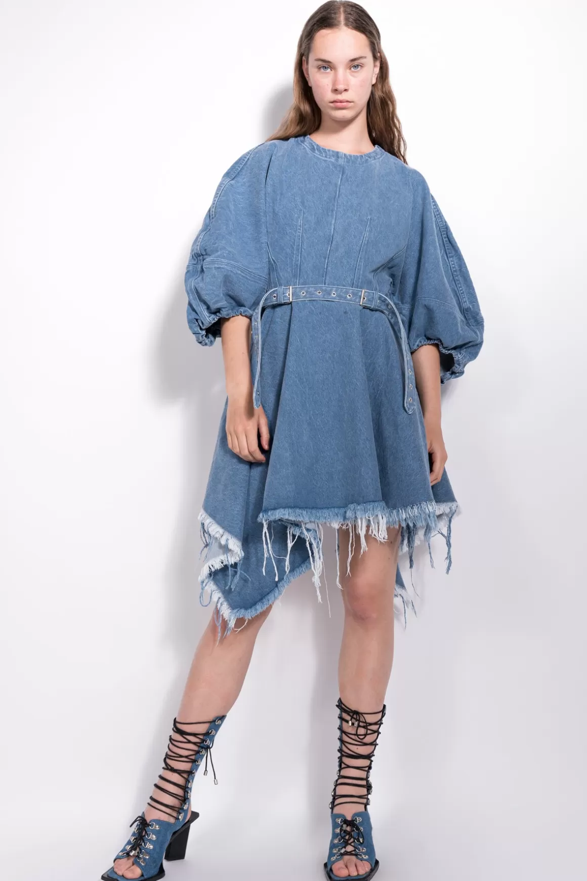 Clearance DENIM BALLOON SLEEVE DRESS Women DRESSES | M’A DENIM