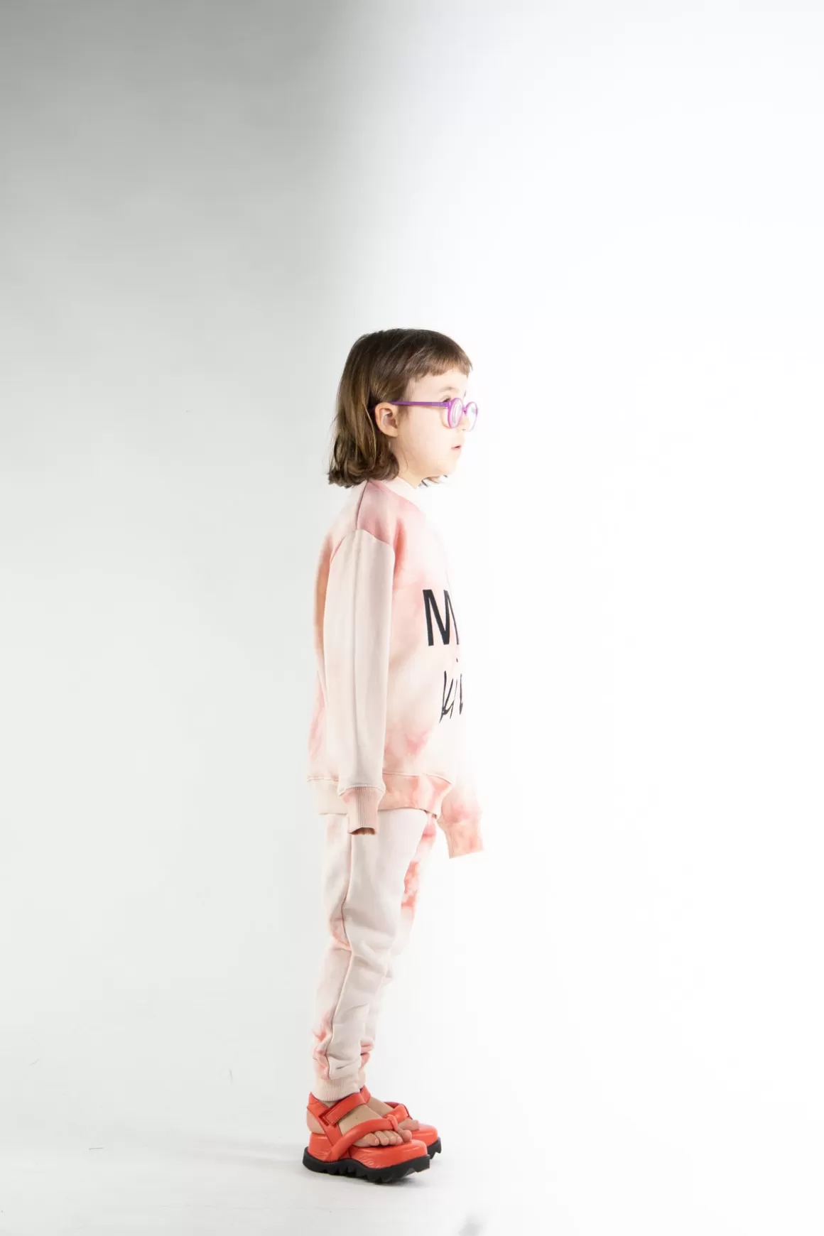 Online ELASTIC CUFF TROUSERS IN PINK TIE DYE Kids BOTTOMS