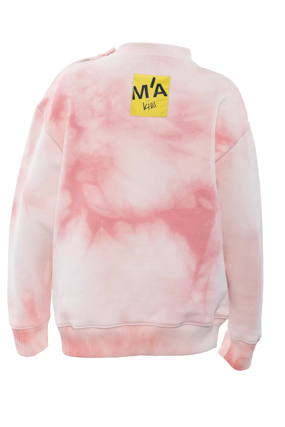 Hot EMBROIDERED CREW NECK IN PINK TIE DYE Kids TOPS | OUTERWEAR