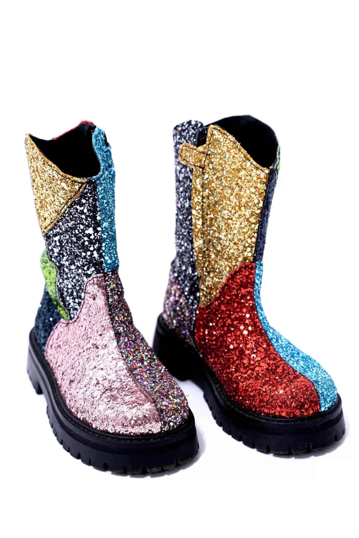 Shop GLITTER LEATHER ANKLE BOOTS Kids SHOES