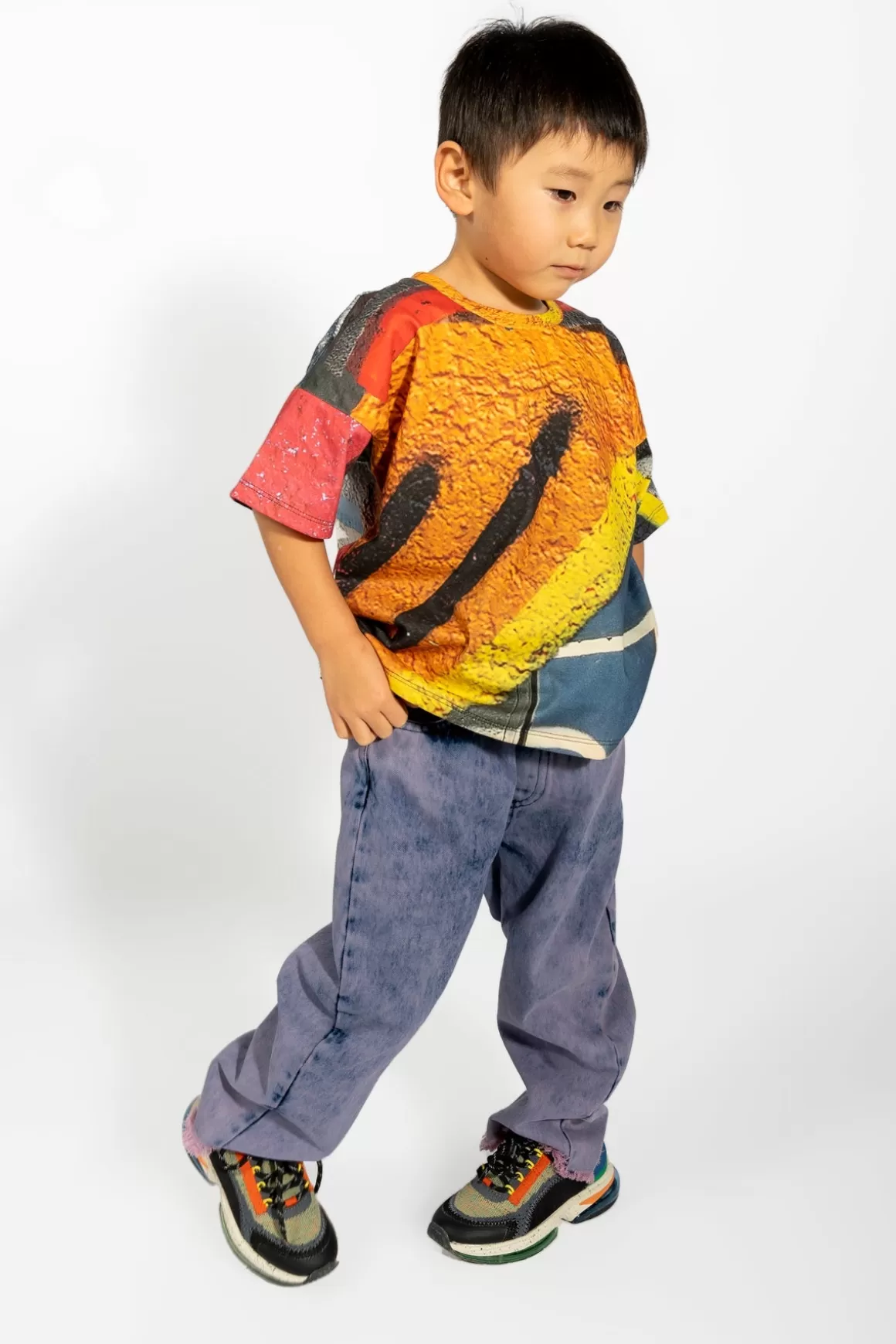 Shop GRAFFITI PRINT T-SHIRT Kids JERSEY | TOPS