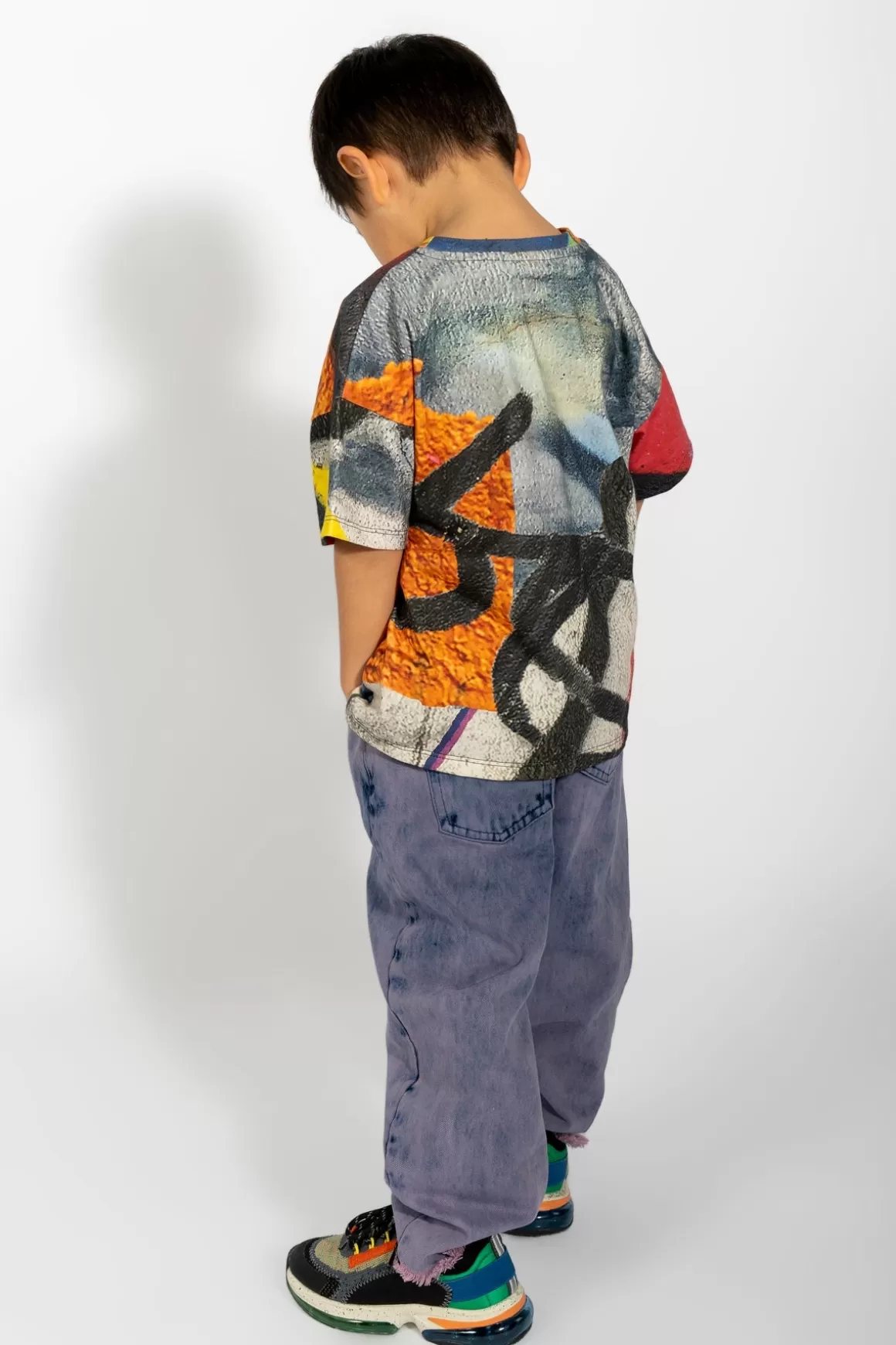 Shop GRAFFITI PRINT T-SHIRT Kids JERSEY | TOPS