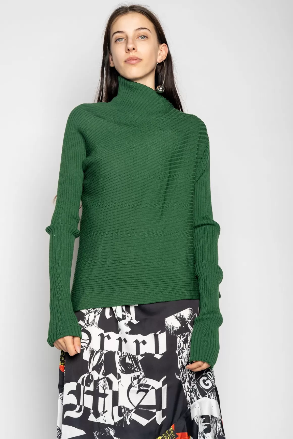 Online DRAPED JUMPER IN MERINO KNIT Women TOPS | KNITWEAR